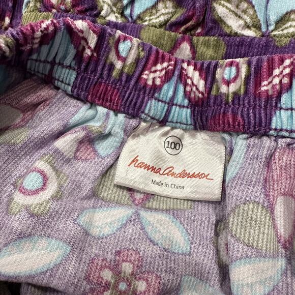 Hanna Andersson Purple Floral Corduroy Ruffle Skirt - Picture 5 of 5